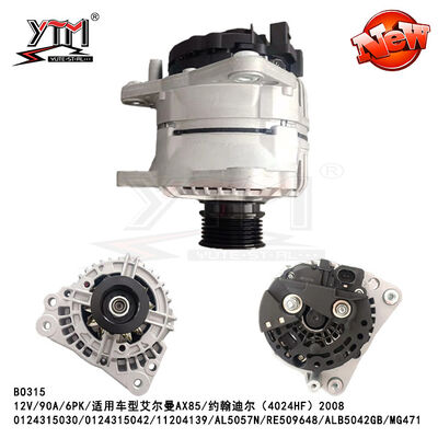 0124315030/0124315042/11204139/AL5057N/RE509648/ALB5042GB/MG471 12V 90A 6PK ALTERNATOR für Elman John Deere