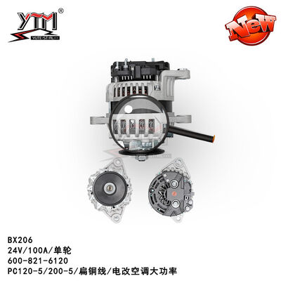 Flachdraht-Generator BX206 PC200-5 6D95 für KOMATSU 24V 100A 1PK 6008216120