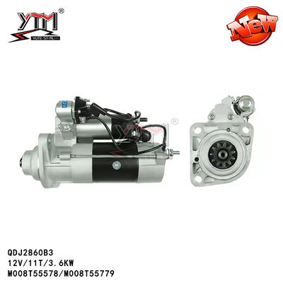 Starter-Motor 12V 3.6KW Mitsubishi für Autoteile Benz Trucks BZ64371 versilbern Farbe M008T55779 3841359
