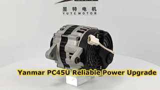 Wir stellen Ihnen die Lichtmaschine 4D84E 12V 60A für den YANMAR-Motor PC45-U 119836-77210 11983677210 vor